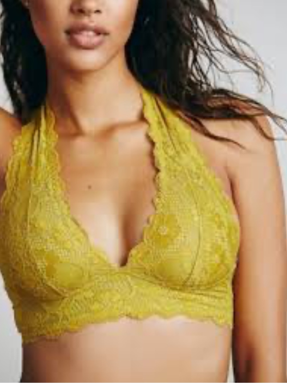 NWT Anthropologie Galton Lace Halter Bralette